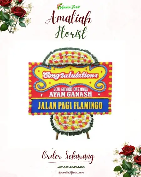 Sewa Papan Bunga Lawe Bulan